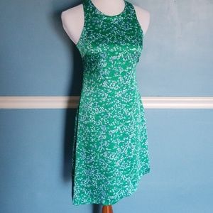 Asymmetric Green Silk Dress Size 2